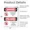 Signmission No Trespassing Authorized Only Bilingual Danger Sign, Vinyl Decal, 12in W x 18in L, 2PK OS-2PACK-DS-D-1218-VS-1495 - alternate 2
